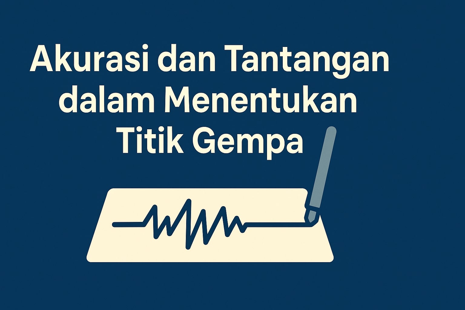 Akurasi dan Tantangan dalam Menentukan Titik Gempa