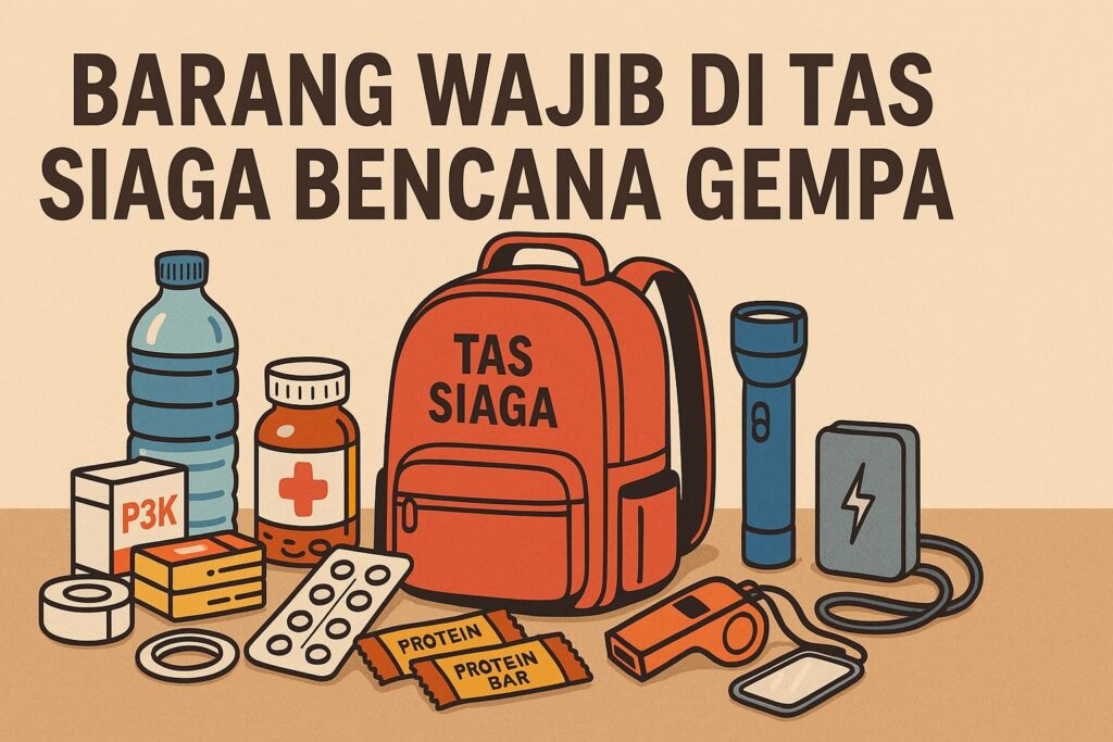 Barang Wajib di Tas Siaga Bencana Gempa