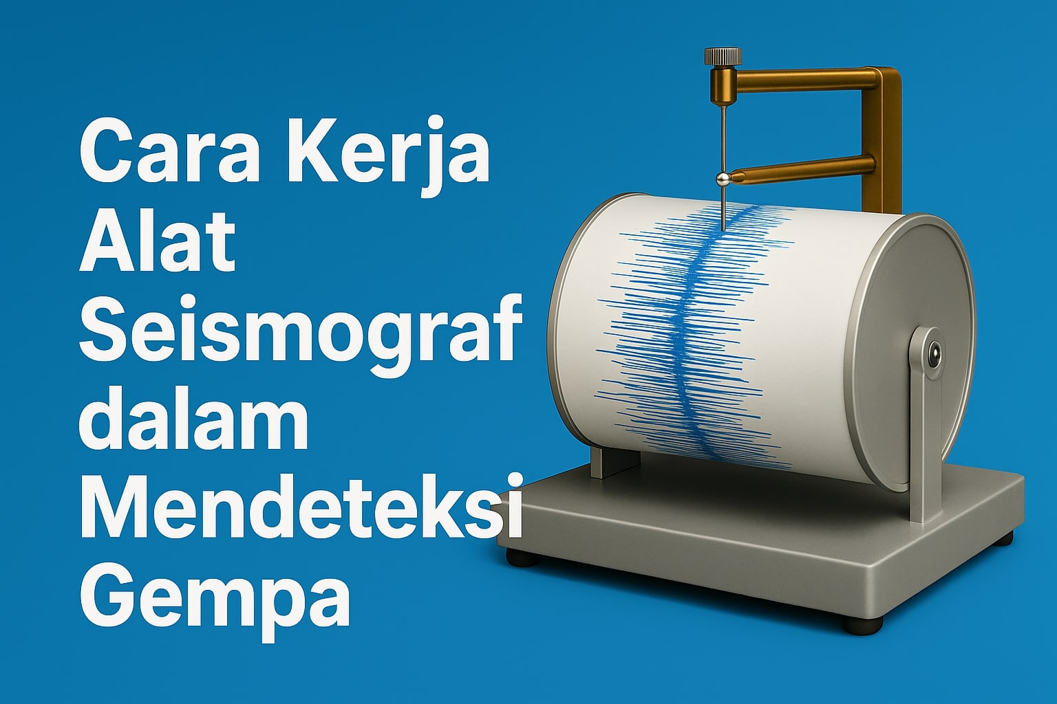 Cara Kerja Alat Seismograf dalam Mendeteksi Gempa