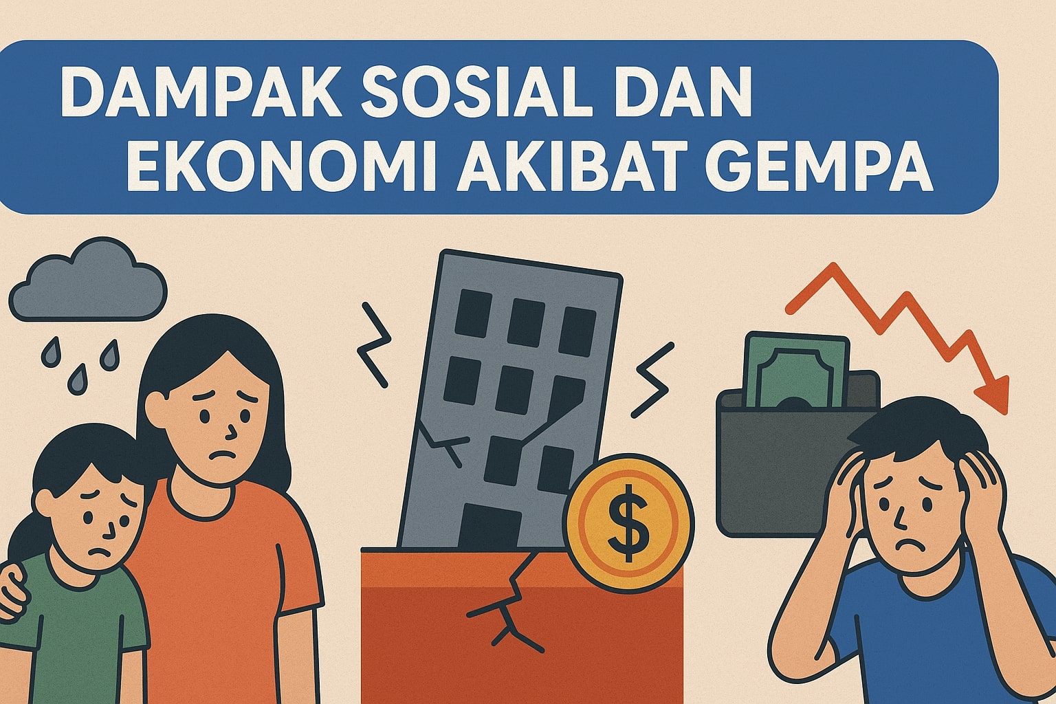 Dampak Sosial dan Ekonomi Akibat Gempa