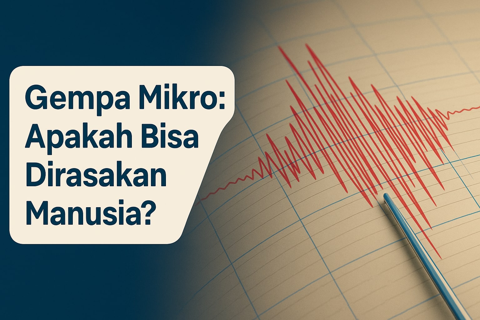 Gempa Mikro Apakah Bisa Dirasakan Manusia