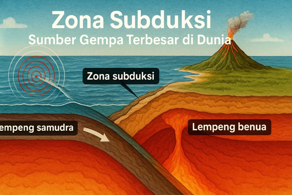 Zona Subduksi Sumber Gempa Terbesar di Dunia